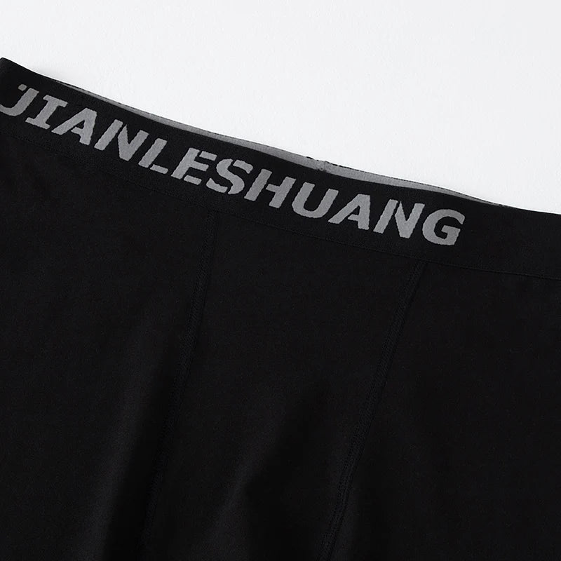 1/5 peças de roupas íntimas esportivas masculinas tamanho grande preto e branco, longas, para corrida, fitness, basquete e futebol, com cós elástico, para adolescentes