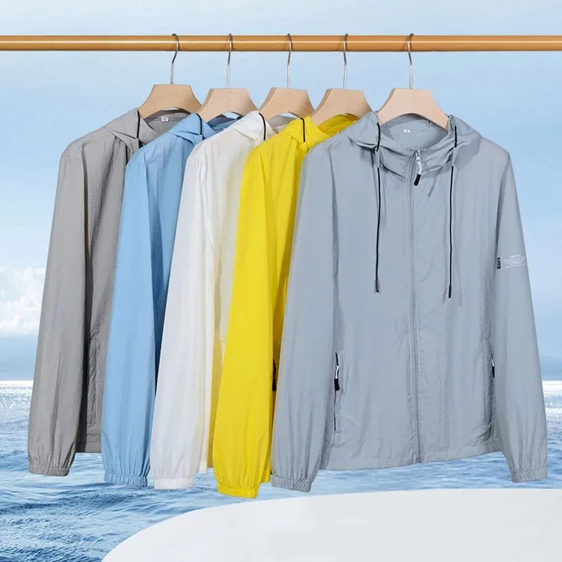 Roupas de proteção solar novas, na moda e tendência, leves e respiráveis, para casais, resistentes ao frio e com proteção UV super forte