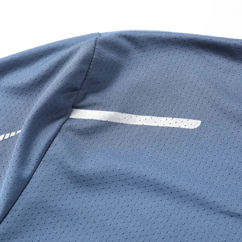 Camiseta Masculina  para Corrida, Secagem Rápida, Respirável, para Caminhada e Pesca, Macia e Elástica, Camisa Curta para Esportes ao Ar Livre no Verão