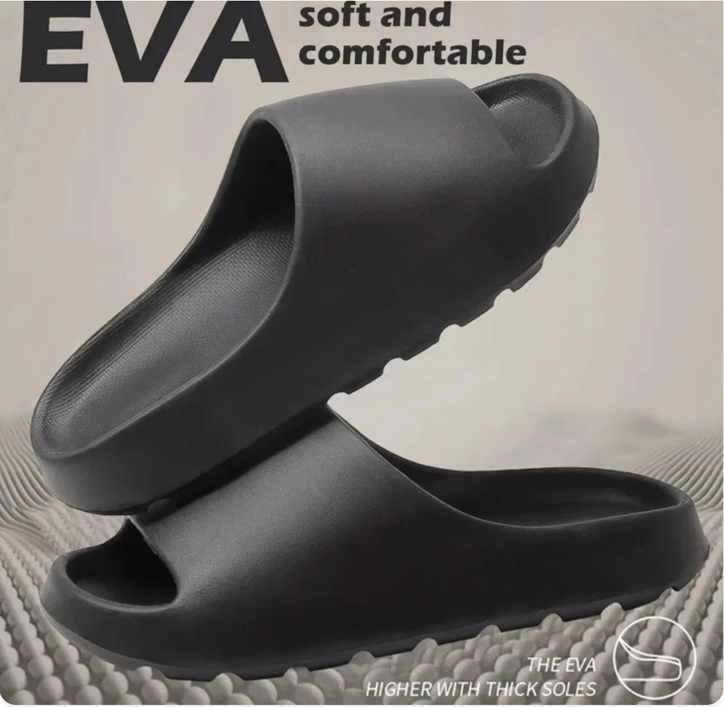 Chinelos de Coco Nuvem Sandálias de Solado Grosso Moda de Verão Solado Macio Praia Chinelo Masculino Sandálias Femininas Slides de EVA