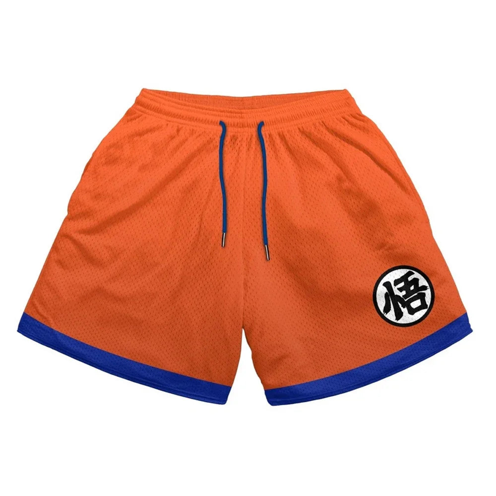 Bermudas Casuais de Anime para Homens e Mulheres, Mangá, Cartoon, Esportivas, de Academia, Fitness, com Estampa 3D, Secagem Rápida, Malha, Boardshorts de Verão Masculino