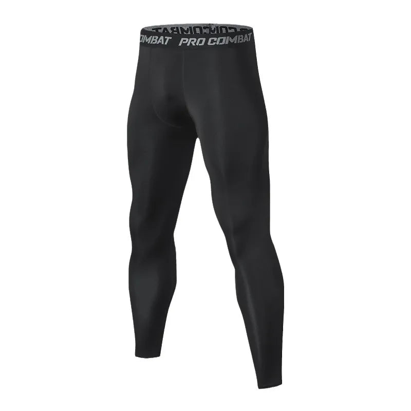 Calças de Compressão Masculinas Leggings Secagem Rápida Esportivas Camada Base Corrida Treinamento Atlético Shorts Ativos
