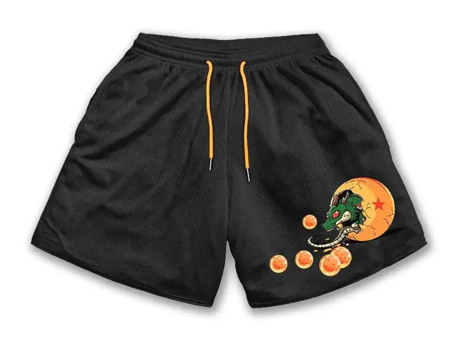 Bermudas Casuais de Anime para Homens e Mulheres, Mangá, Cartoon, Esportivas, de Academia, Fitness, com Estampa 3D, Secagem Rápida, Malha, Boardshorts de Verão Masculino