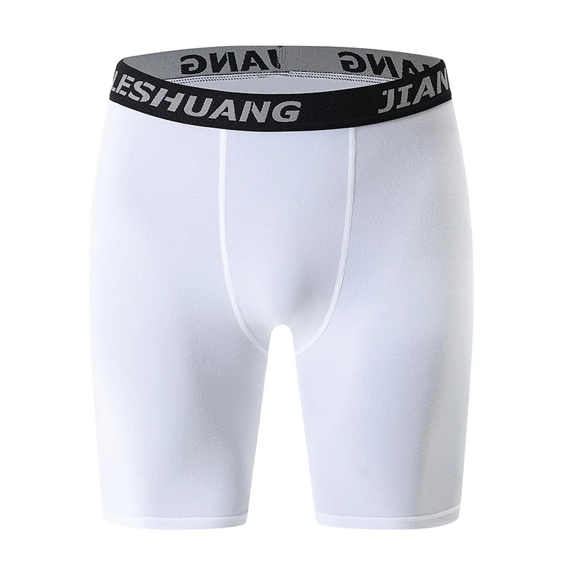 1/5 peças de roupas íntimas esportivas masculinas tamanho grande preto e branco, longas, para corrida, fitness, basquete e futebol, com cós elástico, para adolescentes