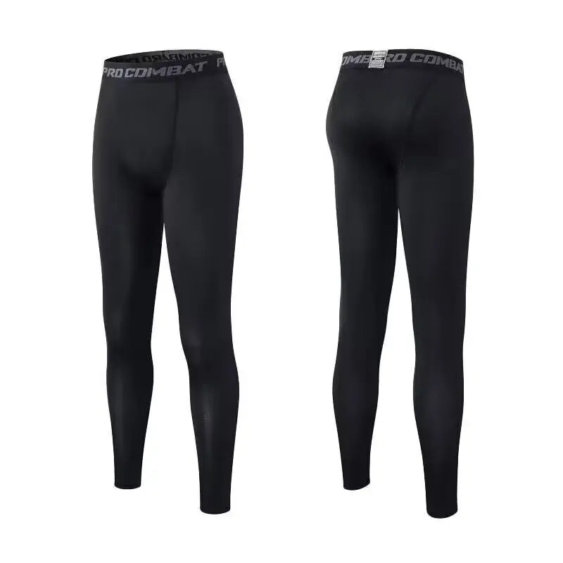 Calças de Compressão Masculinas Leggings Secagem Rápida Esportivas Camada Base Corrida Treinamento Atlético Shorts Ativos