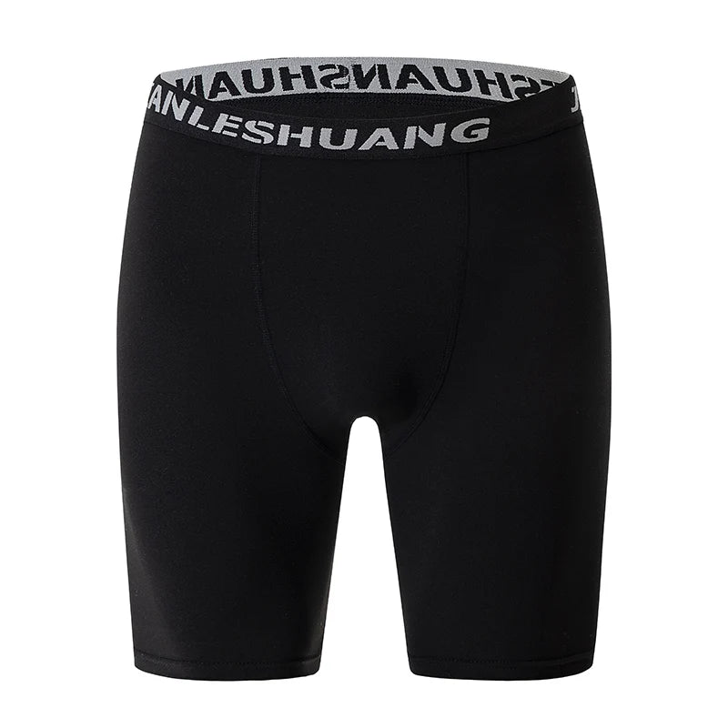 1/5 peças de roupas íntimas esportivas masculinas tamanho grande preto e branco, longas, para corrida, fitness, basquete e futebol, com cós elástico, para adolescentes