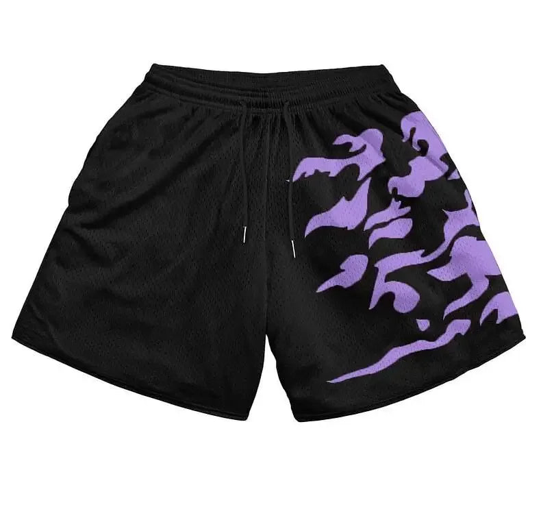 Bermudas Casuais de Anime para Homens e Mulheres, Mangá, Cartoon, Esportivas, de Academia, Fitness, com Estampa 3D, Secagem Rápida, Malha, Boardshorts de Verão Masculino
